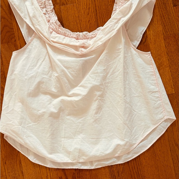 Free People Light Pink Ruffle Top - Picture 3 of 3